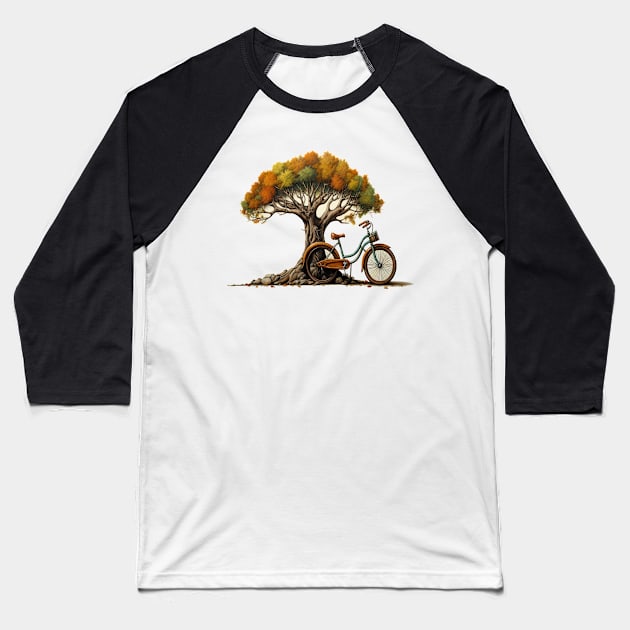 Bicycle Baseball T-Shirt by Urban Archeology Shop Gallery